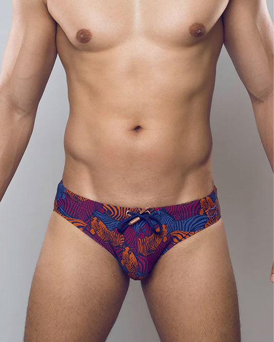 V10 Print Swim - Stallion Navy
