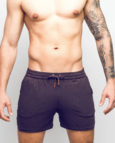 S90 Textured Manly Shorts - Signet Cocoa Black