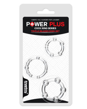 Triple Beaded Donut Ring Set