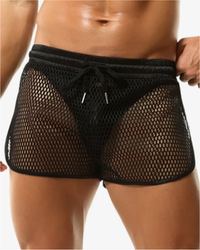 Line Mesh Shorts