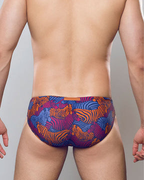 V10 Print Swim - Stallion Navy