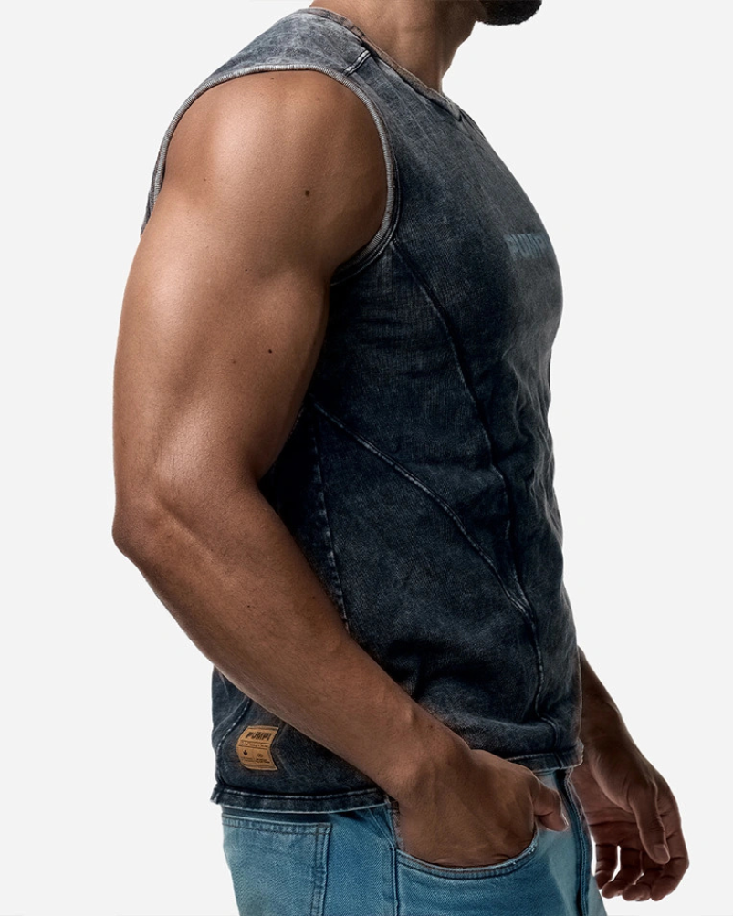 Black Washed Tank Top
