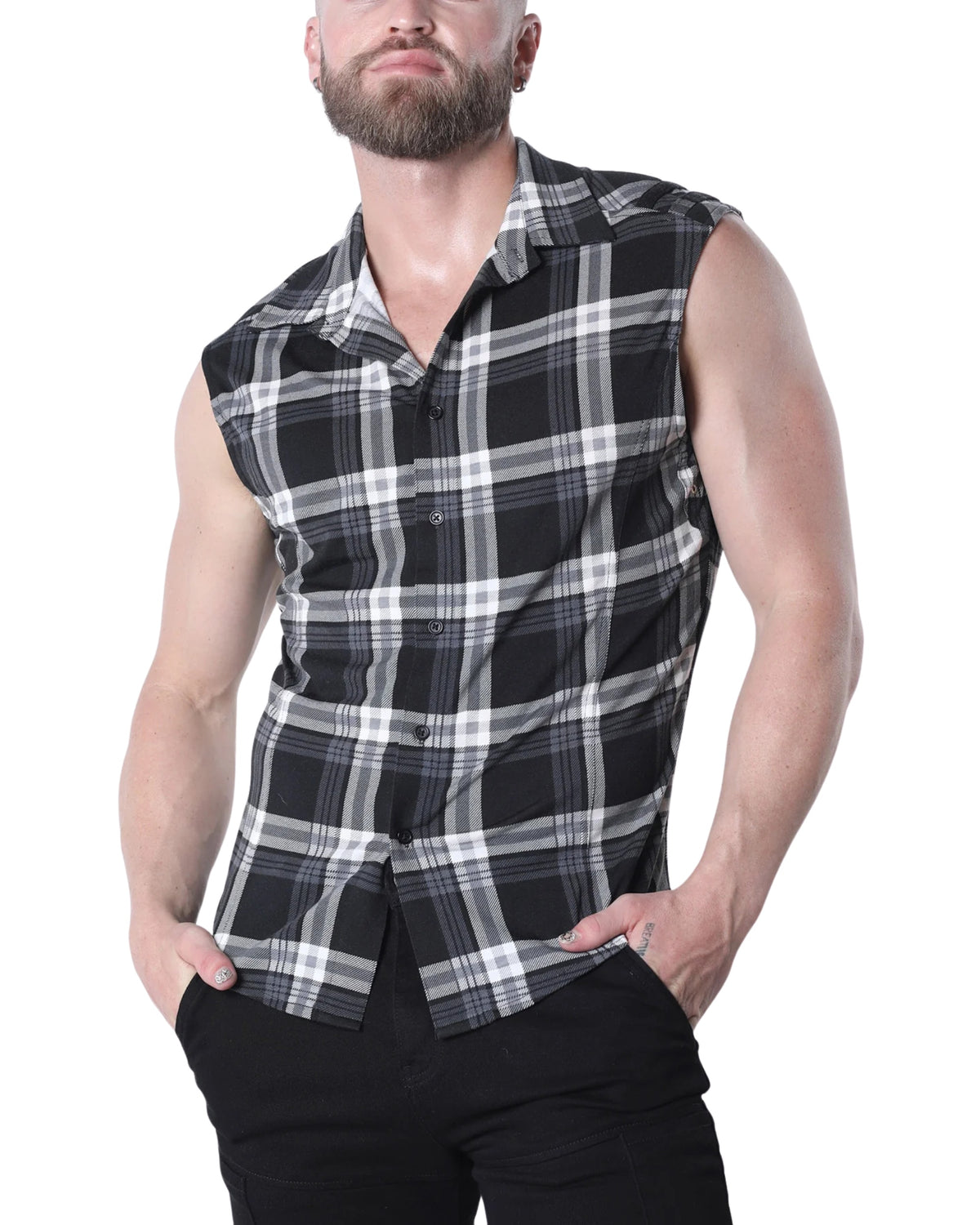 Lumber Jacked Sleeveless Shirt